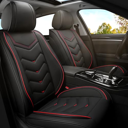 Car Seat Covers for Lexus RX 350 2007-2026, Premium Nappa Leather Car Seat Cover, Stylish Sport Seat Covers， Automobile Seat Cover Sets.(Standard 2 Seats/Black) - color: Black, size: Standard 2 Seats