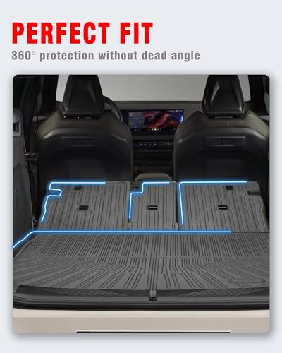 Cargo Liners Backrest Mat for BMW X3 Accessories 2025 with Hook&Loop Rear Trunk Mat Rear Seat Back Cover Protector All Weather Anti-Slip Split Dog Liner 4 PCS - size: BMW X3 2025