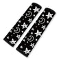 2Pcs Soft Auto Seat Belt Cover Pad Moon and Star Print Car Seatbelt Shoulder Cushion for Comfortable Driving, Compatible with All Cars' Seatbelt and Backpack Straps - color: Stars Moon