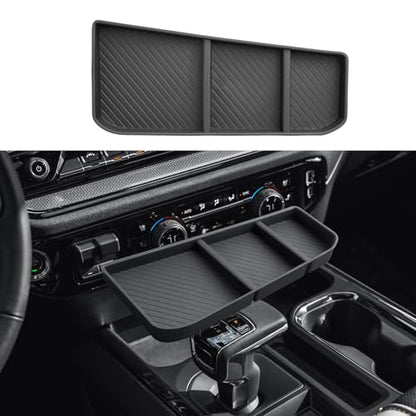 2026 Silverado 1500 Center Console Organizer - Upgrade For 2023-2026 Chevy Silverado 1500/GMC Sierra 1500 Center Console Organizer - Under Screen Organizer - Only Fit Full Console w/Bucket Seats - size: 2023-2026 Silverado/Sierra