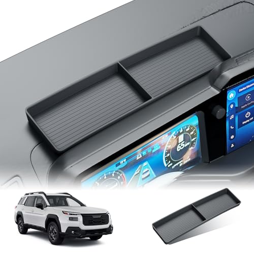 BIBIBO for 2026 Subaru Outback Center Console Organizer2026 Subaru Outback Premium,Limited,Touring,Wilderness,Limited XT,Touring XT Screen Behined Organizer ABS Dash Storage Tray - color: Screen Tray