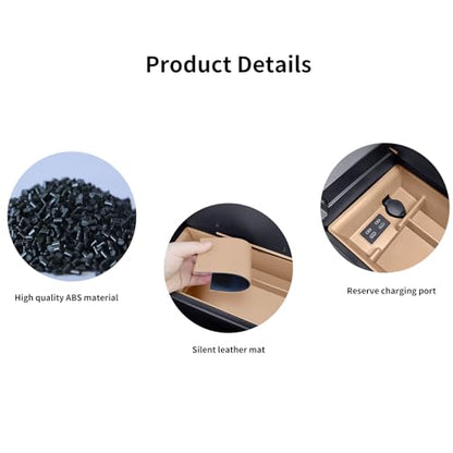 Compatible with Lexus ES ES250, ES300, ES300h, ES350H, 2022, 2023, 2024, interior armrest storage box, bracket tray, center console organizer, in car supplies