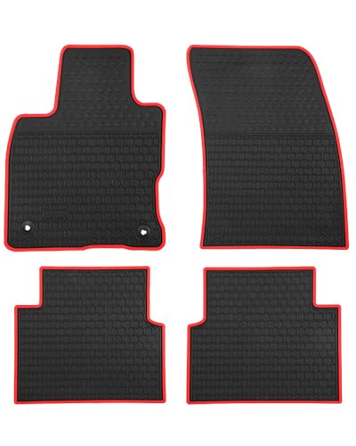 Car Floor Mats Custom Fit for Ford Escape 2020 2021 2022 2023 2024（Not for Hybrid） Odorless Washable Heavy Duty Rubber (All Weather) Floor Liners Set Christmas Red - color: Christmas Red, size: Escape :2020-2026(Non Hybrid )
