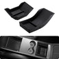 BASENOR Lower Center Console Organizer Tray for Model Y Model 3 (Proprietary Design) Bottom Storage Box Fit 2021-2024 Model Y 2021-2023 Model 3 - size: 2PCS For Tesla Model 3/Y (2021-2024)
