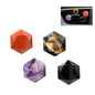 ORIESSE Boho Car Decor,4pcs Natural Stone Car Vent Clips Air Fresheners,Crystal Hexagram Star Hippie Interior Dashboard Decorations Accessories for Women Men