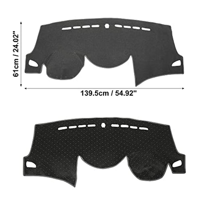 X AUTOHAUX Car Dash Cover for Hyundai Avante 2012-2016 for Hyundai Elantra 2012-2016 Nonslip Dashboard Mat Pad Gray