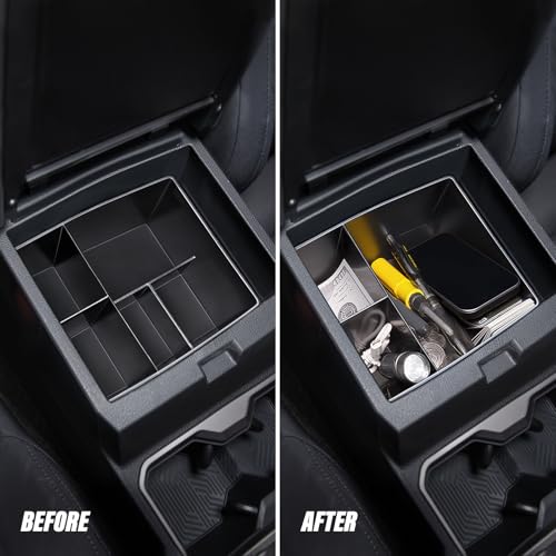Carlimeki Center Console Organizer (3-piece set) for Tacoma 4th Gen (2024-2026) - Not for Hybrid - for Tacoma Accessories - size: For Tacoma (2024-2026)