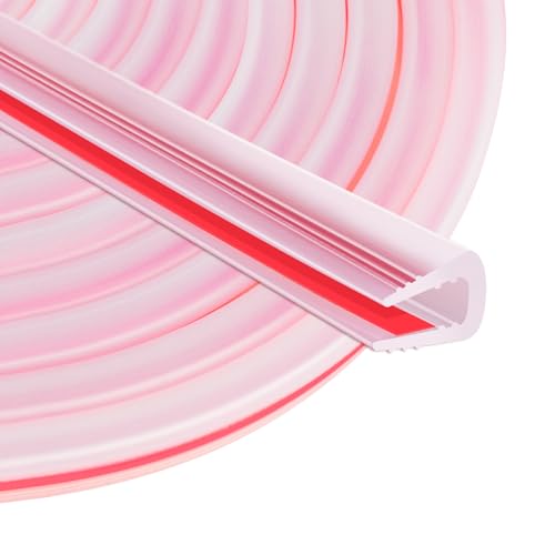 Rubber Edge Trim U Channel, 1/16" Self Adhesive Sheet Metal Edge Guard Protector, EPDM Seal Strip for Car Doors, Steel Plates, Glass, Hatches, Table Corners, Fit 1/16"(1.6mm), 10Ft, Clear - color: Clear, size: 1/16" x 10'L