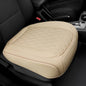 1 Pack Leather Front Car Seat Cover Bottom Car Seat, Anti-Slip and Full Wrap Driver Car Seat Protectors, Luxury Waterproof Bottom Auto Seat Cushion Pad Mat for Most Vehicles(Yellow Beige) - color: Yellow Beige-1pcs