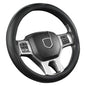 West Llama Customized Auto Car Steering Wheel Cover for Dodge RAM 1500 2500 3500, 15.5-16 inch (Black-Large Size) - color: D-Black, size: Large Size (15 ½''-16'')