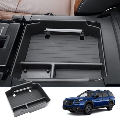2026 Outback Center Console Organizer Tray For 2026 Subaru Outback (Wilderness/Premium/Limited/Touring/Limited XT/Touring XT) ABS Armrest Storage Insert Box 2026 Outback Accessories With Non-Slip Mats