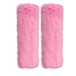 2-Pack Soft Plush Seatbelt Covers for Kids - Comfortable Pink Seat Belt Cushion for Newborns - Car Seat/Stroller Strap Accessories - Enhanced Driving Comfort & Protection (Pink)