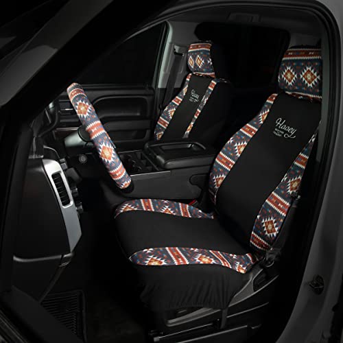 Hooey Low Back Seat Cover, Durable Bucket Seat Protection, Easy to Install Seat Covers for Car, Truck, Van, SUV, Riggin (Tuscon Aztec) - color: Riggin (Tuscon Aztec)