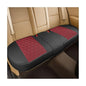Leather Car Seat Cover, Vehicle Rear Bottom Seat Protector Pad, Full Surrounded Waterproof Auto Seat Protective Cushion, Universal Fit（Black/Red） - color: Rear/Black&Red
