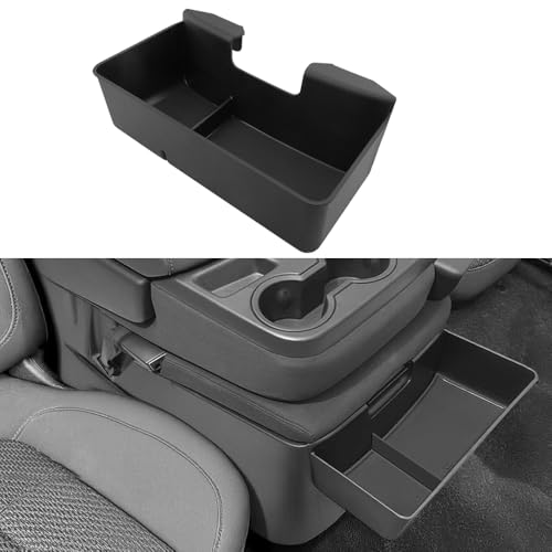 Center Console Hanging Organizer Box Fit For Chevy Silverado/GMC Sierra 1500 2019-2026,2500HD 3500HD 2020-2026 Split-Bench Folding Seat Hanging Storage Tray For Silverado/Sierra Center Accessories - color: Fit for Silverado/Sierra