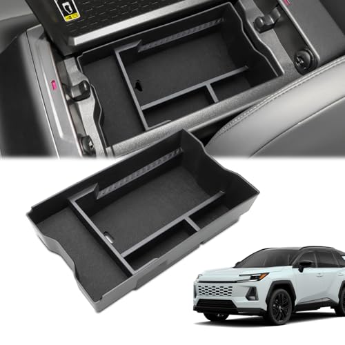 MARCHFA Center Console Organizer Tray Compatible for 2026 Toyota RAV4 Accessories Armrest Storage Box Tray Organizer Middle Console Insert Holder Not Fit for Limited (Style 1) - style: Style 1
