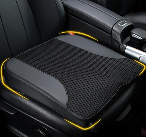 Lofty Aim Car Seat Cushion, Comfortable Memory Foam Seat Pillow for Driving, Sciatica-Back Pain Relief, Cushion for Car-Truck, Office, Wheelchair - Black - color: Black