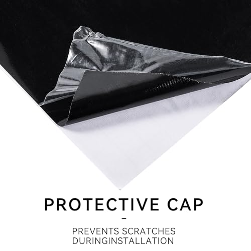 Black Vinyl Car Wrap Gloss Black Vinyl wrap Ultra Gloss Stickers Car wrap Tape DIY Roll (1FT*5FT) - size: 1FT*5FT