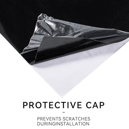 Black Vinyl Car Wrap Gloss Black Vinyl wrap Ultra Gloss Stickers Car wrap Tape DIY Roll (1FT*5FT) - size: 1FT*5FT