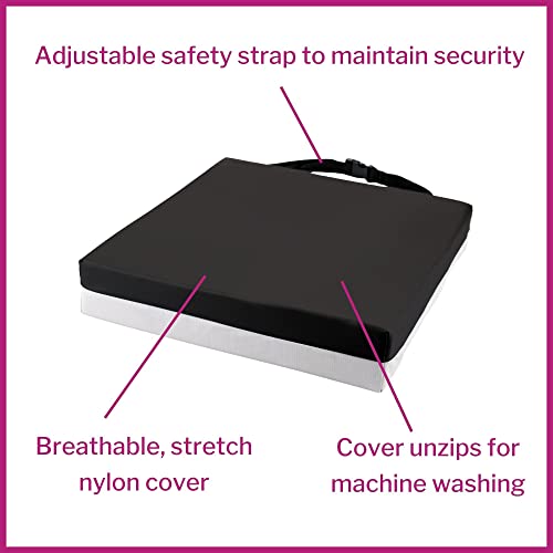 McKesson Seat Cushion for Wheelchairs and Office Chair, Foam/Gel, 16 in x 16 in x 3 in, 1 Count - size: 16x16x3 Inch (Pack of 1)