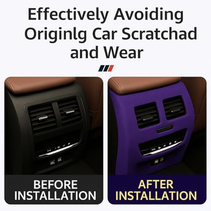 Self-Adhesive Suede Decorative Film for Car - Headliner/Dash/Door/Trunk | Stretchable & Scratchproof Ultra-Fiber Leather | DIY Peel & Stick (Purple, 17"x72")