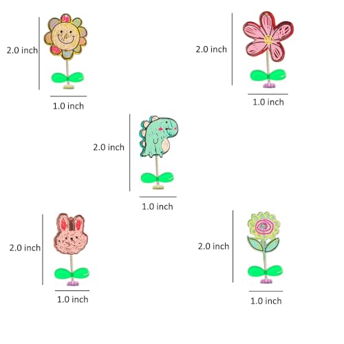 ZOSTLAND Special Dashboard Decorations, Cartoon Ornaments for Car, SUV, Living Room, Bedroom, Desk - Cute Doodle Decor (5pcs)