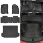 Naibeve Floor Mats for 2006-2012 Toyota RAV4-All Weather for Toyota RAV4 Floor Mats Liners 2 Row & Cargo Mats Liner (Floor Liner+Trunk Mat) - size: 4)Rav4 set|2006-2012
