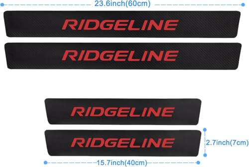 Car Door Sill Guard Protector Compatible with Honda Ridgeline Accessories, Door Sill Scuff Plate Sticker