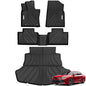 YITAMOTOR 2Gen Floor Mats & Cargo Liner Fit for 2025-2026 Toyota Camry LE/SE/XLE/XSE TPE Liners (Include Hybrid), All Weather TPE Automotive Camry Floor Liners & Trunk Mat Accessories, Black - style: 25-26 Camry Floor Cargo Liner Set