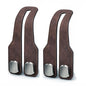 Car Headrest Hook 2 Pack, Premium Leather Car Purse Hooks, Heavy Duty Seat Back Organizer for Handbags, Groceries & Bags, No Scratch, Easy Install Car Accessories(2, Brown) - color: Brown