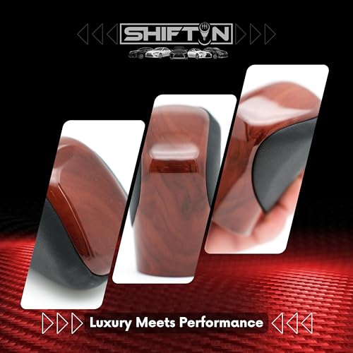 Gear Shift Knob Shifter for Lexus ES GS GX IS-350 NX RC RX 200t 250 300 300h 350 350L 450h 450h 450hL 460 500 Open-Pore Wood Trim (Black Leather/Brown Walnut Maple) - color: Black Leather / Brown Walnut Maple