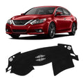 KUST Black Dash Cover for Nissan Altima L33 2013-2018 Non-Slip Dashboard Cover Polyester Center Console Dash Cover Interior Accessories for Altima Custom Fit Dash Mat Sunshade No Glare - size: For Altima 13-18
