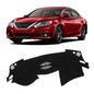 KUST Black Dash Cover for Nissan Altima L33 2013-2018 Non-Slip Dashboard Cover Polyester Center Console Dash Cover Interior Accessories for Altima Custom Fit Dash Mat Sunshade No Glare - size: For Altima 13-18