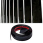 NANSH 16Ft Glossy Black Extra Thick Auto Molding Trim Universal Bumper Window Door Body Side Decorative Strip Scratch-Proof (Width: 1-9/16inch [40mm]) - size: Width: 1-9/16inch [40mm]