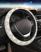 Steering Wheel Cover Accessories Neoprene Cover, Breathable Non-Slip Easy to Install Suitable for Women Men, 14.5-15.5 Inch for Car SUV Van Truck Universal - Pink Rose - color: Pink Rose