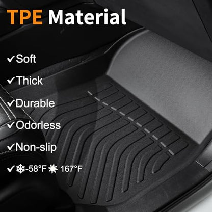 Binmotor-All Weather Floor Mats for Volkswagen Taos AWD 2026 2025 2024 2023 2022, Heavy Duty Car Floor Liners-Black for Taos Accessories - style: 1) Car Mats for VW Taos AWD (2022-2026)