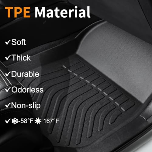 Binmotor-for Volkswagen Taos AWD 2026 2025 2024 2023 2022(Not for FWD) All Weather Floor Mats and Cargo Liner Set, Heavy Duty Car Floor Liners-Black for Taos Accessories - style: 1) Car Mats for VW Taos AWD (2022-2026) full set