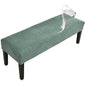 FUANGUI Waterproof Bench Cover, Stretch Jacquard Dining Bench Cover for bedrooms, Living Rooms, Kitchens, Protector Chair Bench Piano Bench Seat Covers Stool Slipcover Removable, Washable - Green - color: Jacquard Green