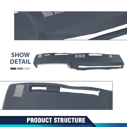 PIT66 TPE Dash Cover Dashboard Panel Fit GMC Chevy Full Size Pickup 1981-1987, Fit GMC Chevy SUV 1981 1982 1983 1984 1985 1986 1987 1988 1989 1990 1991 Dark Blue - size: 1981-1991 GMC Chevy SUV(Dark Blue)