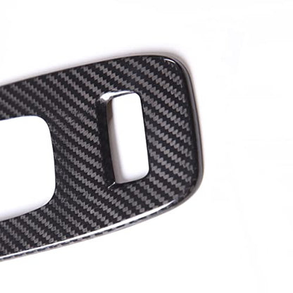 Fit for Porsche Macan 2022 to 2024 Car Warning Light Switch Handbrake Decorative Panel Cover Real Carbon Fiber Parking Gear Panel Protective Car Interior Accessories