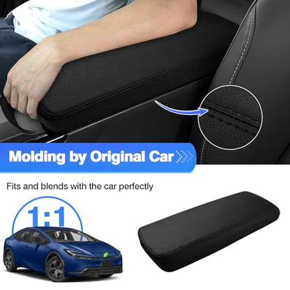Autorder Center Console Cover for 2023-2025 2026 Toyota Prius Accessories Armrest Cover Anti-Scratch Middle Console Pad Leather Armrest Protector - size: 23-26 Prius
