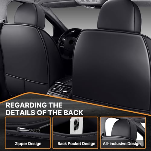 Leather Seat Covers for Ford Explorer 2006-2026, Full Set Seat Cover, Diamond Quilted Black Automotive Seat Covers, Breathable Car Seat Covers & Accessories - size: Ford Explorer Full Set