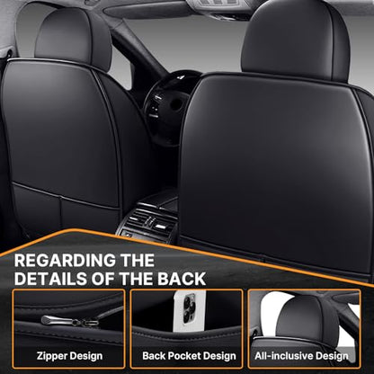 Car Seat Covers for Gx460 2010-2023, Full Set Seat Cover, Diamond Quilted Black Automotive Seat Covers, Waterproof & Breathable - size: Gx460 Full Set
