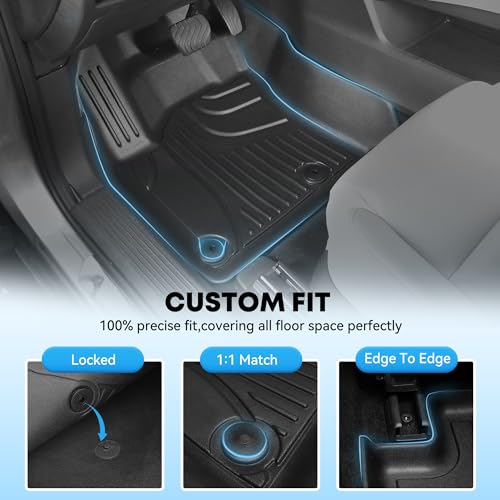 Floor mats Compatible with 2019-2024 Armada/Infiniti QX80 (7 Seats) : Custom Fit All Weather TPE Heavy Duty Car Floor Liners 2019 2020 2021 2022 2023 2024 Armada Accessories - style: 11)19-24 Armada Floor Mats