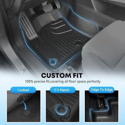 Floor mats Compatible with 2019-2024 Armada/Infiniti QX80 (7 Seats) : Custom Fit All Weather TPE Heavy Duty Car Floor Liners 2019 2020 2021 2022 2023 2024 Armada Accessories - style: 11)19-24 Armada Floor Mats