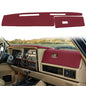 Dash Cover Mat Custom Fit for Jeep Cherokee Comanche Dashboard Pad Carpet Protector K186 (Maroon) - color: maroon