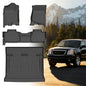 Floor Mats for Chevy Tahoe 2007 2008 2009 2010 2011 2012-2014 & GMC Yukon Bench (NOT fit XL or Hybrid), for Chevrolet Tahoe Floor Mats 1st & 2nd Row & Cargo Liner, 8 Seats, TPE Summer Winter - style: 4)2007-2014|Tahoe 8 Seats|Floor&Cargo Mats