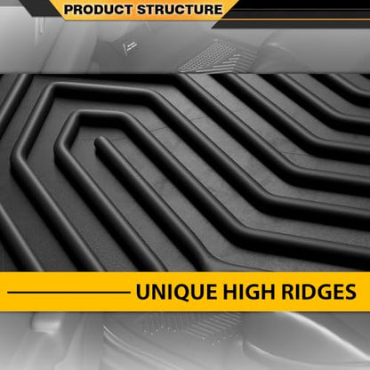 G-PLUS TPE Cargo Liners,Fit for Honda CR-V 2017-2022,Fit Honda CR-V Hybrid 2017-2022,Floor Liner Front & 2nd Row,All Weather Full Cover Protection,alfombras para carro - size: Fit Honda CRV 2017-2022 | 3PCS