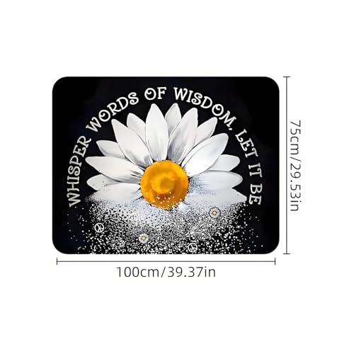 Universal Car Trunk Mat, All Weather Trunk Protection Cargo Liner, Stylish Vehicle Interior Accessories, Durable Cargo Mat Rear Trunk Line Suitable for Most Car (A Large Daisy, 29" x 39") - color: A Large Daisy