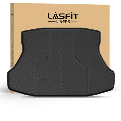 LASFIT Cargo Mat for Acura ILX 2013-2022 Sedan, Trunk Mat Cargo Liner with Raised Edges All Weather TPE Trunk Liner for Rear Cargo Area Protection, Black - size: 2013-2022 | For Acura ILX | Cargo Mats